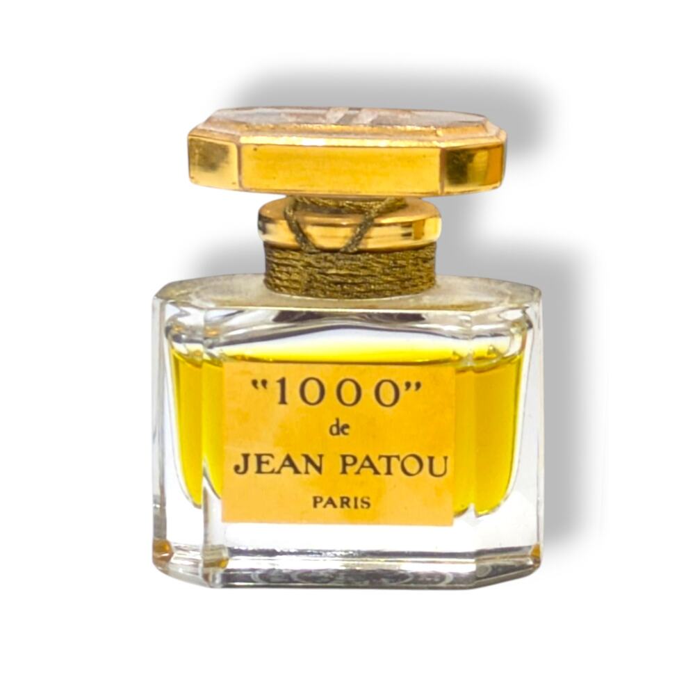 "1000" de JEAN PATOU Paris Baccarat Bottle Vintage 1970s - Near Full See Images